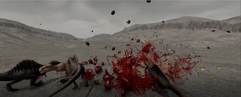I had not expected the T-rexes to beat the spinosauri, which are the most expensive creatures in the game, but uh, they did.